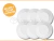 SET PLATOS CERÁMICA ROMA BLANCO: 6 PLAYOS, 6 HONDOS, 6 POSTRE - Luperstore