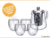 TETERA 750 ML Y 4 VASOS DOBLE VIDRIO 250 ML en internet