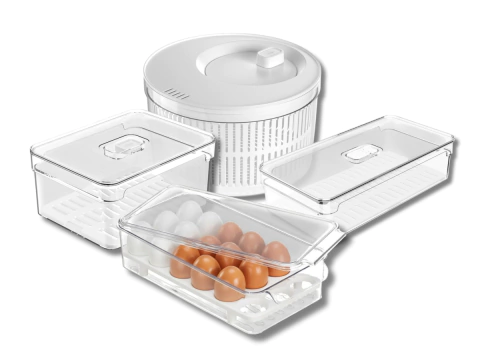 KIT X4 ORGANIZADOR 2,2L, 2,8L, CENTRIFUGADOR Y HUEVERA - comprar online