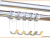 ESTANTE CON BARRAL ACERO INOX. VIDRIO