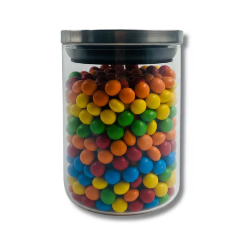 FRASCO VIDRIO TAPA ACERO 800 ML - comprar online