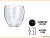TETERA 450 ML Y 2 VASOS DOBLE VIDRIO 250 ML - tienda online