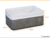KIT X 2 CANASTOS PLEGABLES RECTANGULARES BAMBÚ GRIS