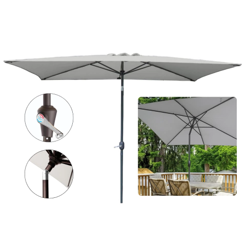 SOMBRILLA JARDIN DE CENTRO 2X3 MT GRIS - ALUMINIO - comprar online