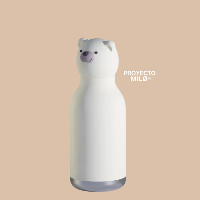 Botella Termica Asobu - Oso Polar | Bestie Con Bombilla 460ml