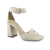 SANDÁLIA CECCONELLO OFF WHITE SALTO BLOCO
