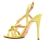 SANDÁLIA CECCONELLO AMARELA COM LAÇINHOS E SALTO FINO - comprar online