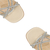 SANDÁLIA CECCONELLO OFF WHITE COM STRASS - comprar online