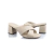 SANDÁLIA LA FEMME OFF WHITE SALTO GROSSO - comprar online