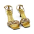 SANDALIA WERNER DOURADA COM BRILHO - Outlet 35