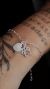 Pulseira de Prata Pata Coração Personalizada - comprar online