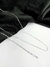 Kit Colar e Pulseira de Prata Cartier Quadrada Fina - 60cm - loja online