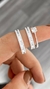 Par de Alianças Diamantada 1 Risco - 3mm - loja online