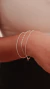 Kit 3 Pulseiras de Prata 925: Elo Português, Pipoca, Toda de Coração