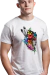 Camiseta Xamânica Índia Cabocla Flores Borboletas e Penas - loja online