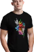 Camiseta Xamânica Índia Cabocla Flores Borboletas e Penas - comprar online