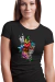 Camiseta Xamânica Índia Cabocla Flores Borboletas e Penas - comprar online