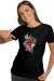 Camiseta Xamânica Índia Cabocla Flores Borboletas e Penas