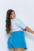 Short-Saia Recorte Alfaiataria (1043) - Crisalina | Moda Plus Size Feminina