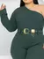 Macacão Lavinia Scuba Crepe (3009) - Crisalina | Moda Plus Size Feminina