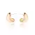 Brinco - concha lisa no banho de ouro 18k - loja online