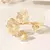 Bracelete - flores lisas em banho de ouro 18k - comprar online