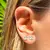Brinco - zircônias brancas quadradas 4, 5 e 6mm no banho de ouro 18k - comprar online