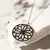Colar - mandala de madrepérola microcravejada em zircônias negras na prata 925 - 50cm - comprar online