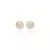 Brinco - ponto de luz bordado de microzircônias no banho de ouro 18k - Pizzicato Jewelry