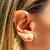 Brinco - pérolas 10mm, 8mm e 6mm no banho de ouro 18k