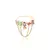 Anel - cristal ametista no banho de ouro 18k - loja online