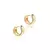 Brinco - argola lisa 17mm no banho de ouro 18k - loja online
