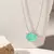 Colar - pedra fusion turmalina verde com zircônias na prata 925 na internet