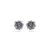 Brinco - zircônia branca 10mm no banho de ouro 18k - Pizzicato Jewelry