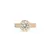Anel - zircônia branca solitário 8mm redondo cravejado na lateral no banho de ouro 18k - loja online