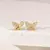Brinco - borboleta cravejada em zircônias no banho de ouro 18k - comprar online