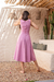 Vestido Camponesa - Rosa Bordô - Linho 68% e Algodão 32% na internet