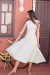 Vestido Camponesa - Listrado Verde Rústico - Linho 68% e Algodão 32% - loja online