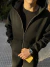 CAMPERA ZIP HODDIE - Black - Seventeen.tb