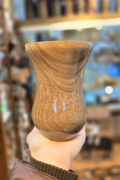 Cuia Bago Alto Grande de Madeira Canela do Brejo - comprar online