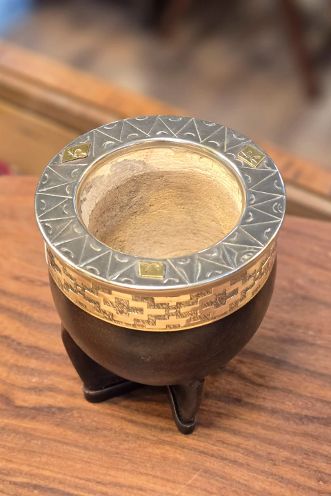 Cuia Imperial com Bocal em Alpaca - comprar online