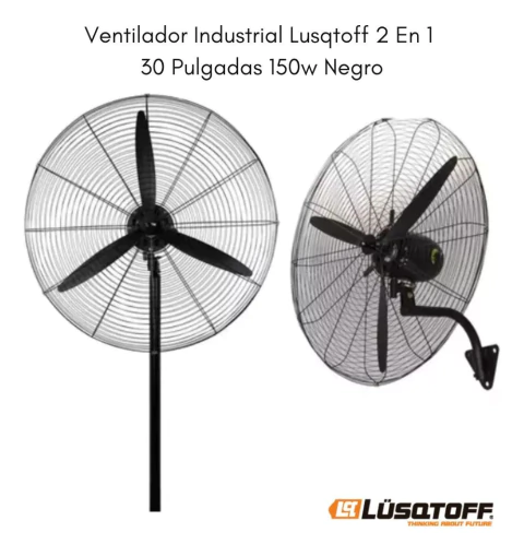 VENTILADOR LUSQTOFF INDUSTRIAL 2 EN 1 DE 30 PULGADAS