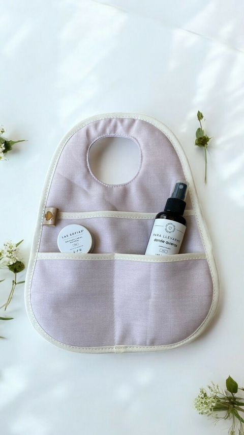 Kit Viajero / Bolsa guarda todo + Balsamo Labial + MIni Perfumito