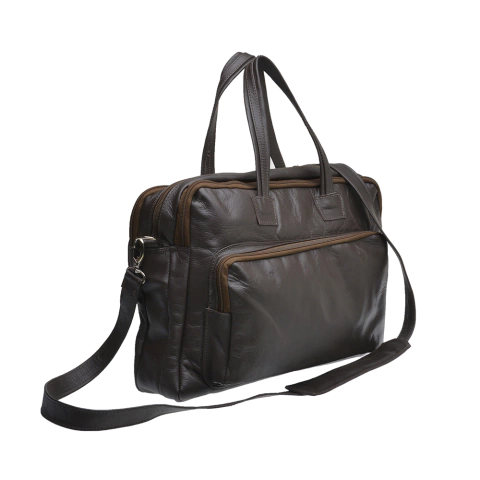 Pasta Notebook Executiva Malbork Com Divisórias Couro Café PST_01M