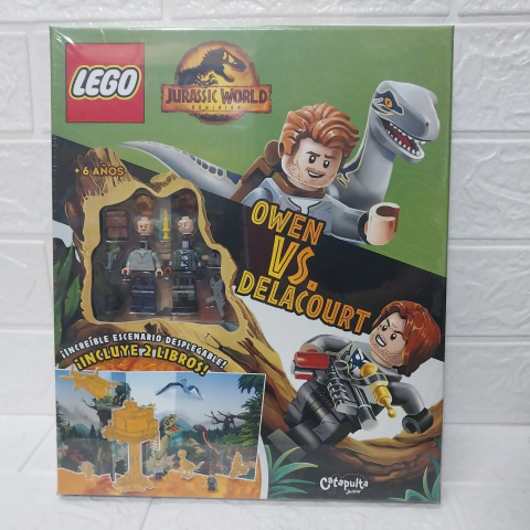 Owen Vs. Delacourt - Jurassic World Dominion - Lego - Catapulta