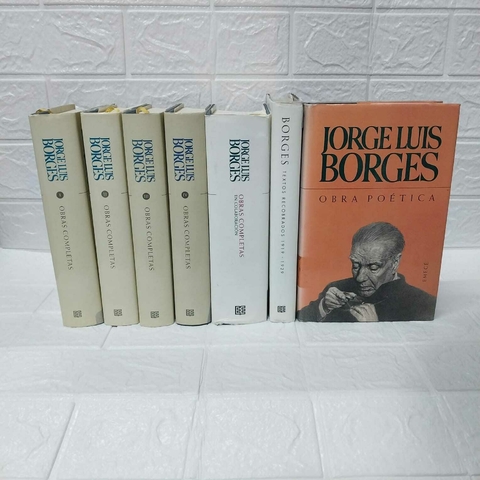 Obras Completas - Poética Y Textos Recobrados - Jorge Luis Borges - 7 Tomos - Tapa Dura - Usado - Emecé - comprar online