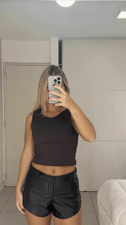 Musculosa Basica Chocolate - comprar online