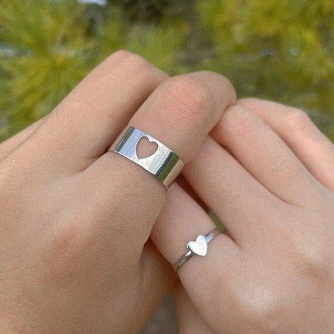 Anillos Corazón (par)