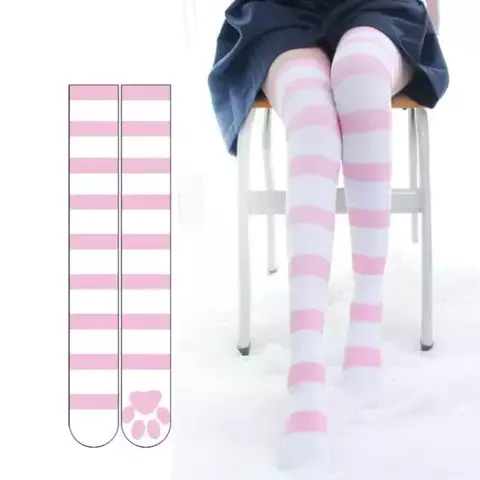 Medias Bucaneras Pink Paws