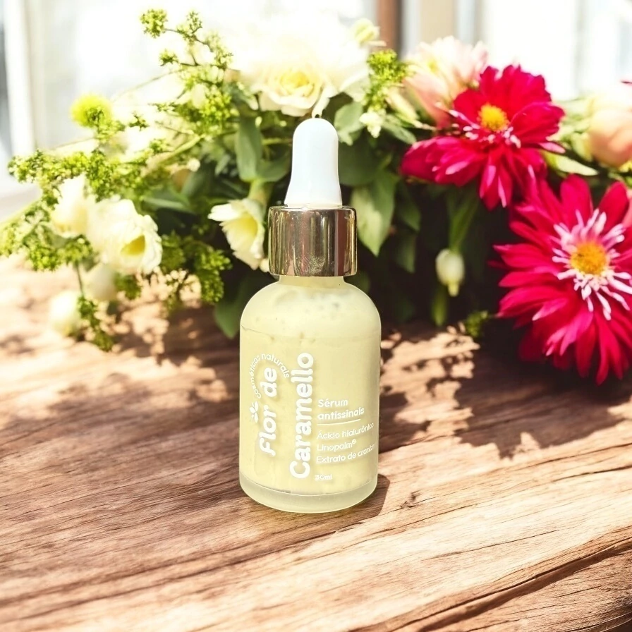 SÉRUM FACIAL ANTISSINAIS COM ÁCIDO HIALURÔNICO